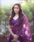 Beautiful 1-Minute Ready To Wear Wine Organza Silk Saree