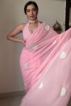 Incomparable 1-Minute Ready To Wear Pink Georgette Saree