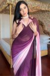 Hypnotic 1-Minute Ready To Wear Multi Color Georgette Saree