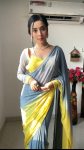 Flattering 1-Minute Ready To Wear Multi Color Georgette Saree