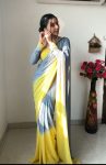 Flattering 1-Minute Ready To Wear Multi Color Georgette Saree