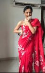 Gleaming 1-Minute Ready To Wear Red Georgette Saree