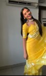 Luminous 1-Minute Ready To Wear Yellow Georgette Saree