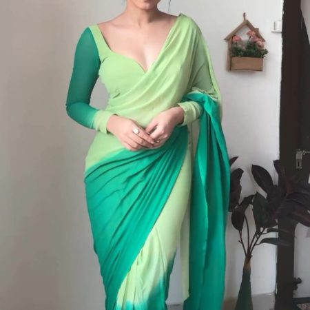 Winsome 1-Minute Ready To Wear Rama Georgette Saree