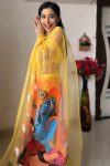 Vivacious 1-Minute Ready To Wear Yellow Organza Silk Saree