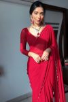 Arresting 1-Minute Ready To Wear Red Georgette Saree