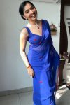 Whimsical 1-Minute Ready To Wear Blue Georgette Saree