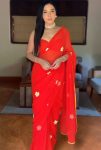 Breathtaking 1-Minute Ready To Wear Red Georgette Saree