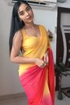 Classy 1-Minute Ready To Wear Yellow and Red Georgette Saree