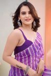 Desiring 1-Minute Ready To Wear Purple Georgette Saree