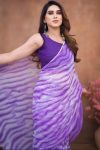 Deserving 1-Minute Ready To Wear Lavender Georgette Saree