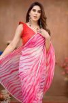 Opulent 1-Minute Ready To Wear Pink Georgette Saree