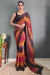 Angelic 1-Minute Ready To Wear Multicolor Nylon Silk Saree