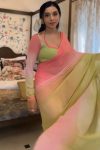 Lassitude 1-Minute Ready To Wear Pink and Perrot Georgette Saree