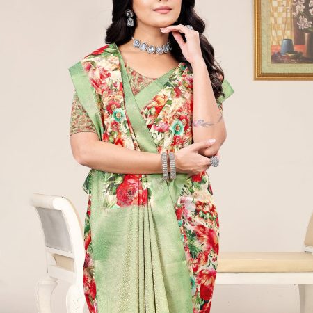 Elegant Zari Woven Border